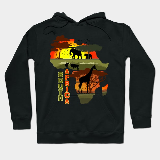 South Africa Hoodie by Nerd_art